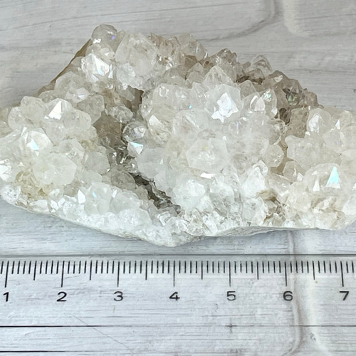 インド産　アナンダライト　水晶　クリスタル　レインボークォーツ　原石　クラスター インド産 アナンダライト 水晶 クリスタル レインボークォーツ 原石