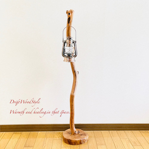 流木インテリア 美しくうねる枝の流木スタンド ランタンやエアプラント