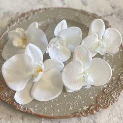 胡蝶蘭ヘッド アーティフィシャルフラワー ヘッドパーツ ウェディング