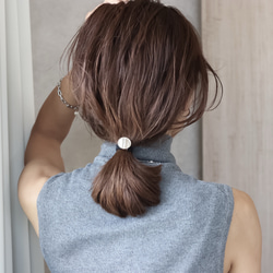wave coin hair ring｜silver｜アレルギー対応 13枚目の画像