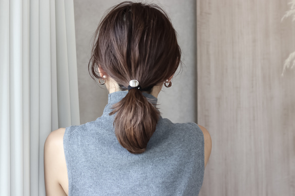 wave coin hair ring｜silver｜アレルギー対応 12枚目の画像