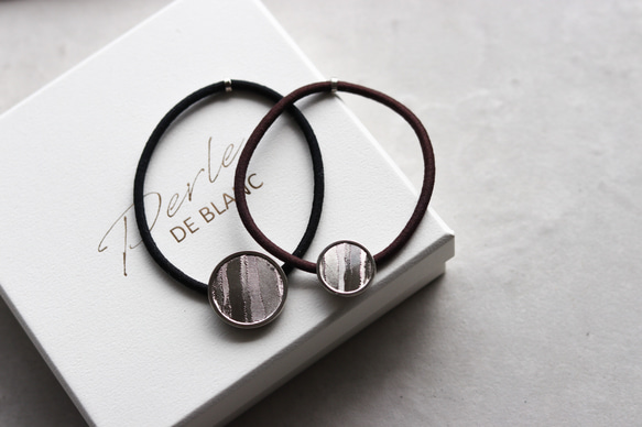 wave coin hair ring｜silver｜アレルギー対応 3枚目の画像