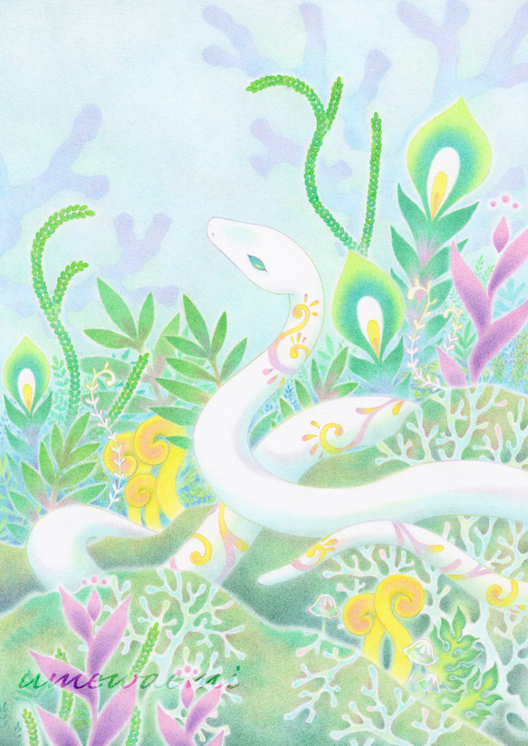 絵画　森の中 /海　原画　2Lサイズ　春の風2 Lサイズ 額縁無し　3枚 絵画 森の中 /海 原画 2Lサイズ 春の風2 Lサイズ 額縁無し 3