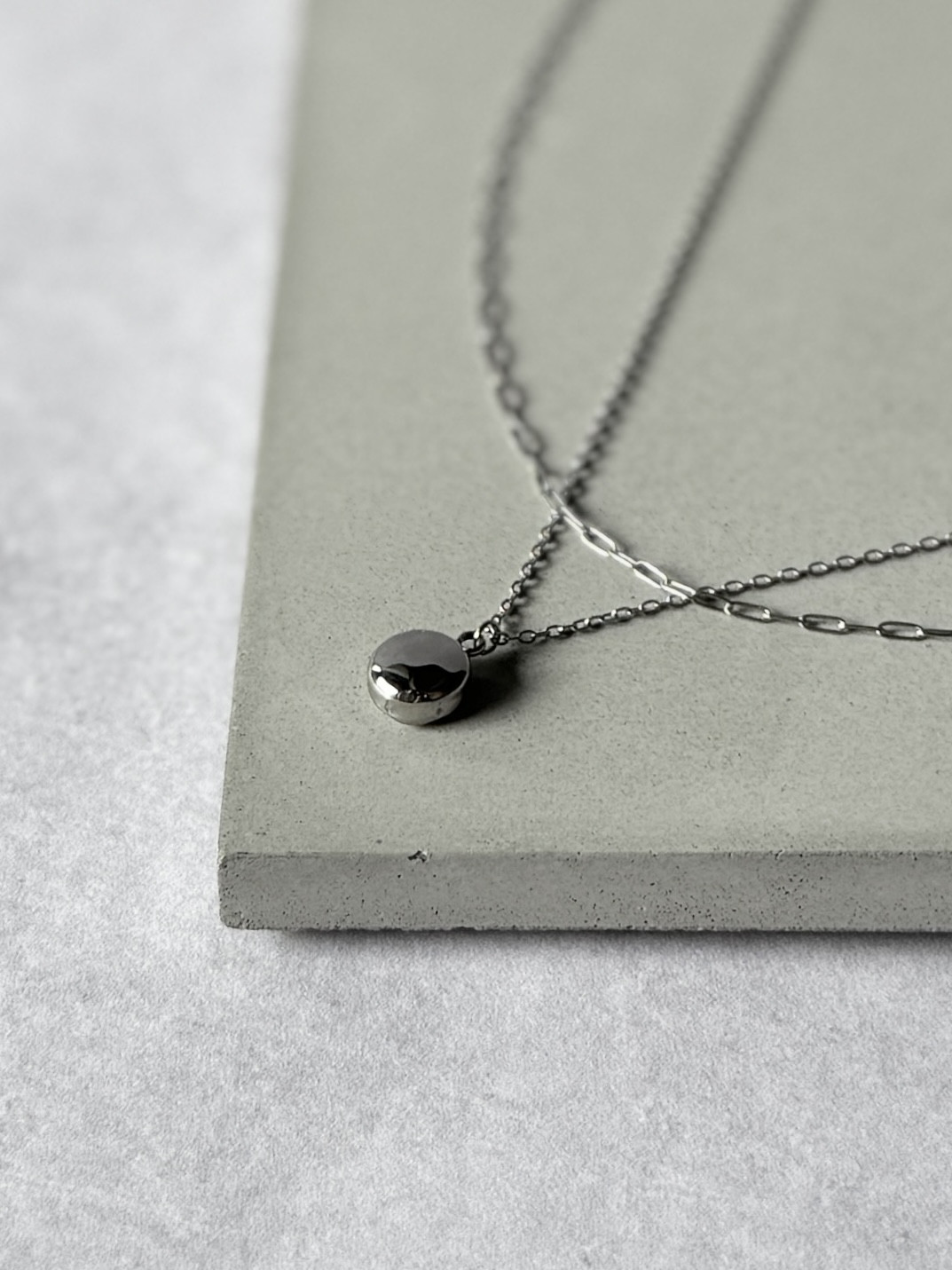 【つけっぱなしOK！】レイヤードキャンディネックレス | サージカルステンレス | シルバー | 金属アレルギー対応