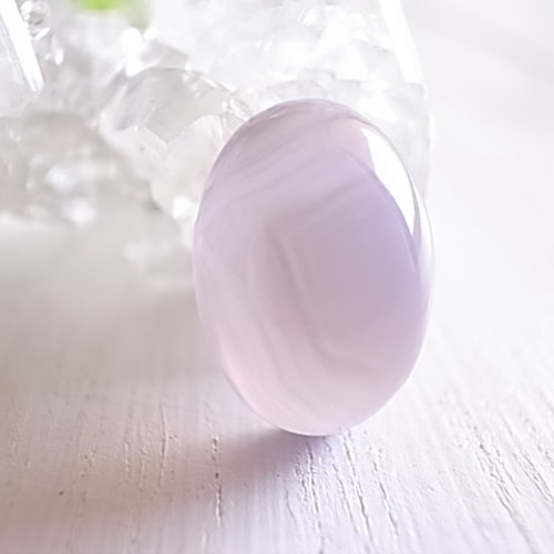 レア！天然色 パープルアゲート インドネシア産 ルース 天然石 宙と