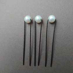 【お呼ばれ・発表会】ナチュラルレースの花ヘアクリップパールが揺れる特別な日の髪飾り【入学式・卒業式】 17枚目の画像