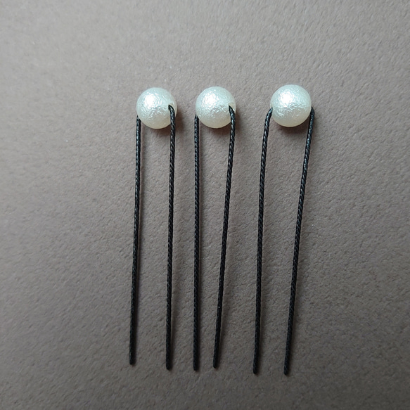 【お呼ばれ・発表会】ナチュラルレースの花ヘアクリップパールが揺れる特別な日の髪飾り【入学式・卒業式】 17枚目の画像