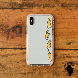 キツネのクリアスマホケース  iPhone15/14/13/12/11/XR/XS/SE2 かわいい 1枚目の画像