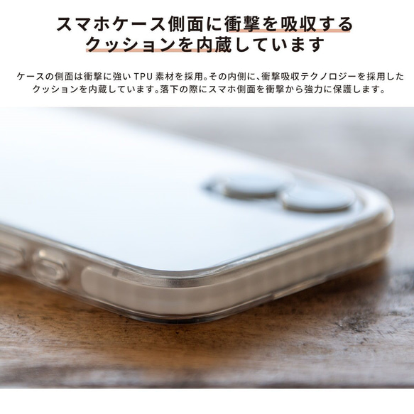 キツネのクリアスマホケース  iPhone15/14/13/12/11/XR/XS/SE2 かわいい 4枚目の画像