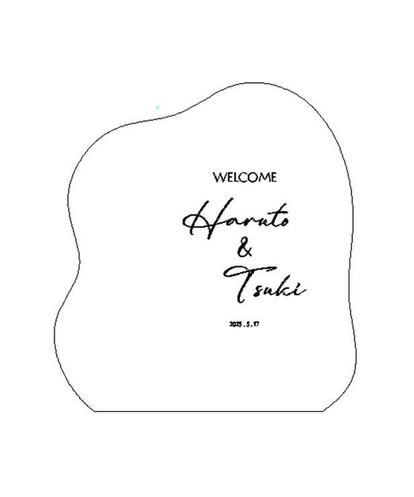 ウェルカムミラー『ふんわり②　小さめサイズ』 （アクリルシルバーミラー） 4枚目の画像