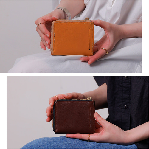 TIDY mini MANO ミニ財布 財布 本革 栃木レザー タッチ決済 レディース