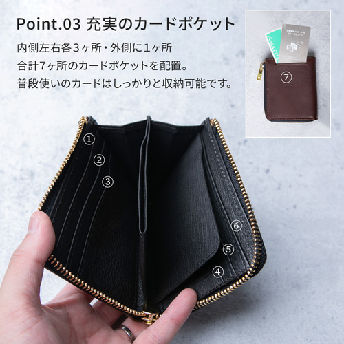 TIDY mini MANO ミニ財布 財布 本革 栃木レザー タッチ決済 レディース