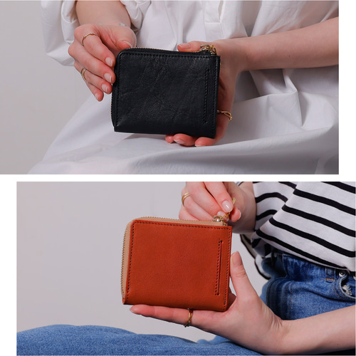 TIDY mini MANO ミニ財布 財布 本革 栃木レザー タッチ決済 レディース