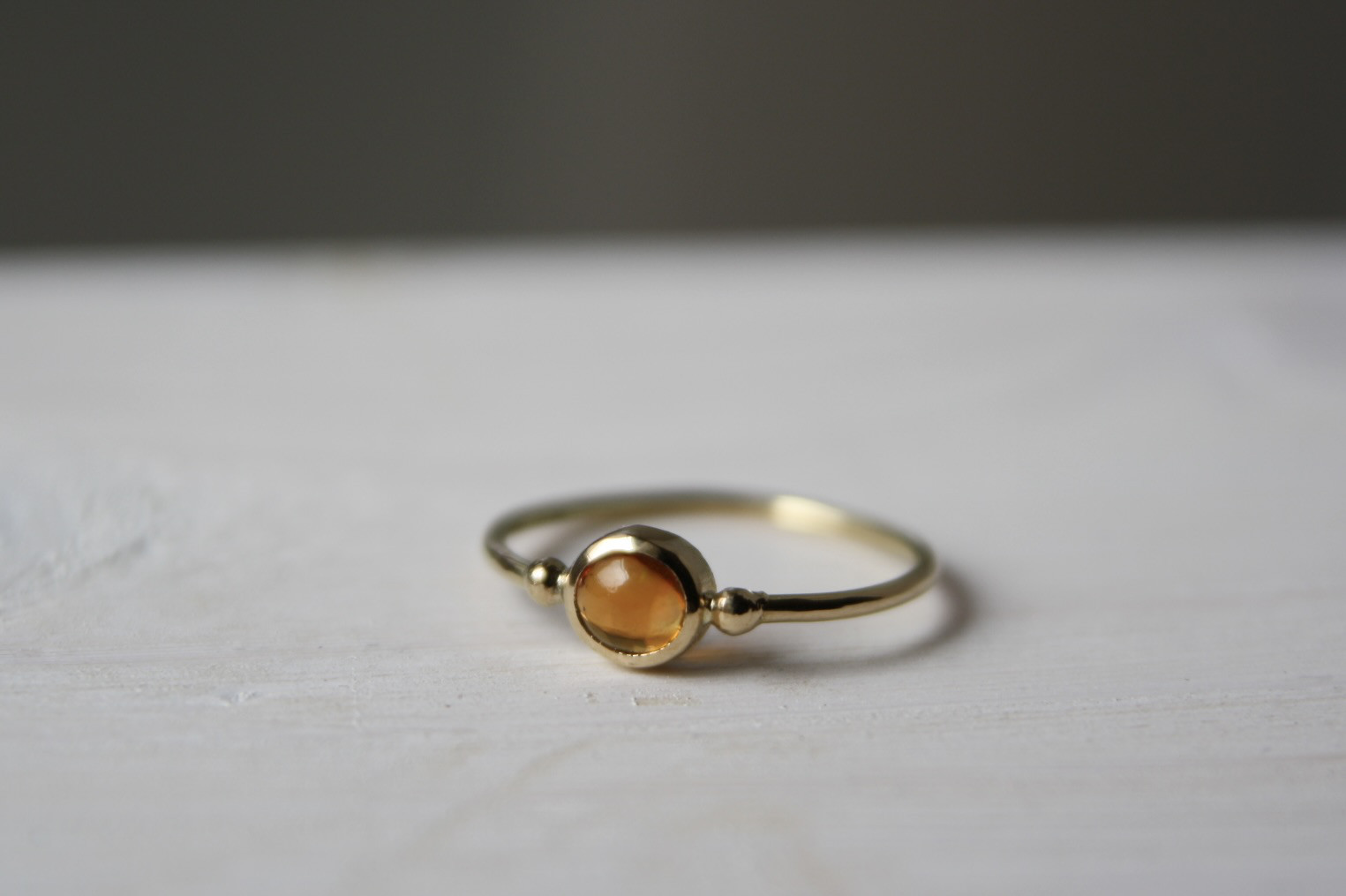 ファイアーオパール　K18YG ring　（イエローゴールド）