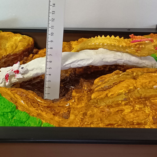 現代アートの「華厳の滝の登竜門」（3Dpainting） 立体絵画の「華厳の滝の登竜門 (3D絵画） 」 | 山川善作