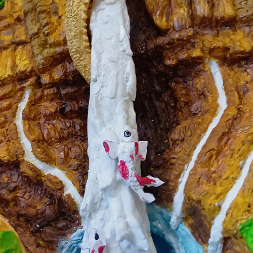 未来アートの「華厳の滝の登竜門」(立体絵画） 絵画 山川善作