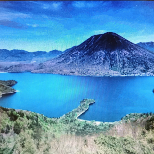 現代アートの「華厳の滝の登竜門」（3D painting） 未来アートの「華厳の滝の登竜門」(立体絵画） 絵画 山川工房