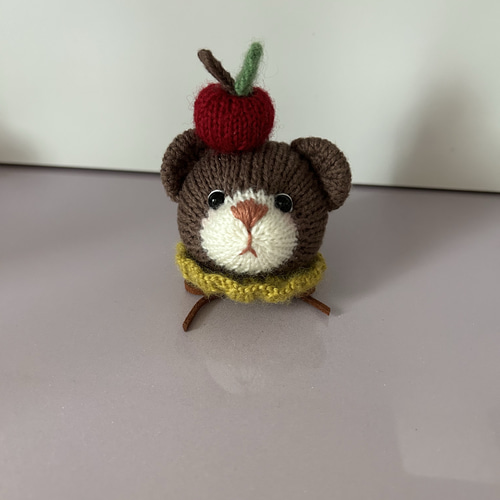 くまの棒針編み 編みぐるみ キーホルダー あみぐるみ みー 通販