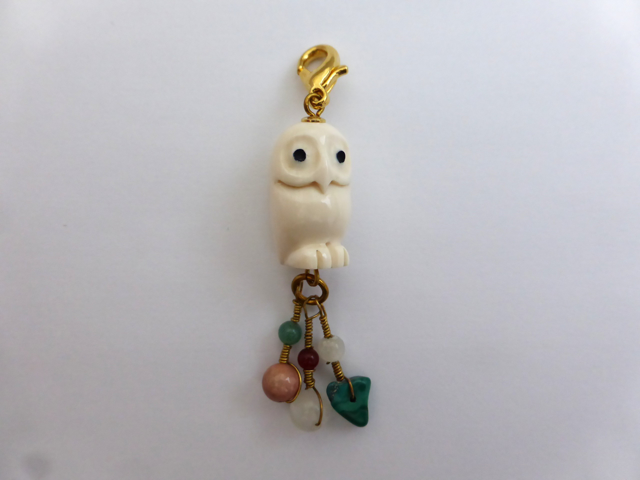 本象牙 フクロウのチャーム②