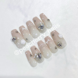 meeページ♡ネイルチップ 量産型 韓国 ワンホン ピンク 白 フレンチ ネイルチップ くすみピンク フレンチガーリー ワンホン 量産型