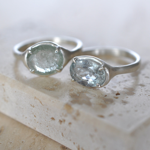 Moss Aquamarine モスアクアマリン シルバーリング 指輪・リング ETORA