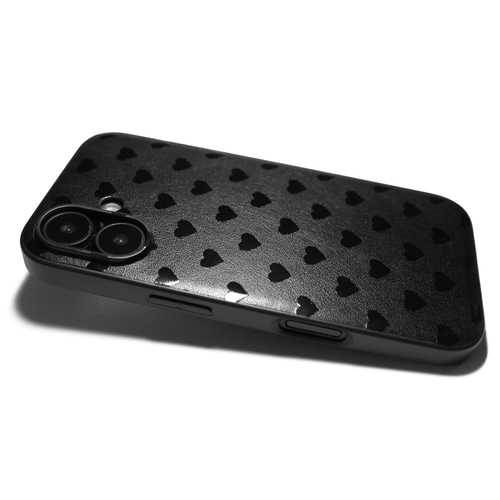 iPhone17/Air/16/15pro/14/13mini/12】特殊グロス加工レザーケース