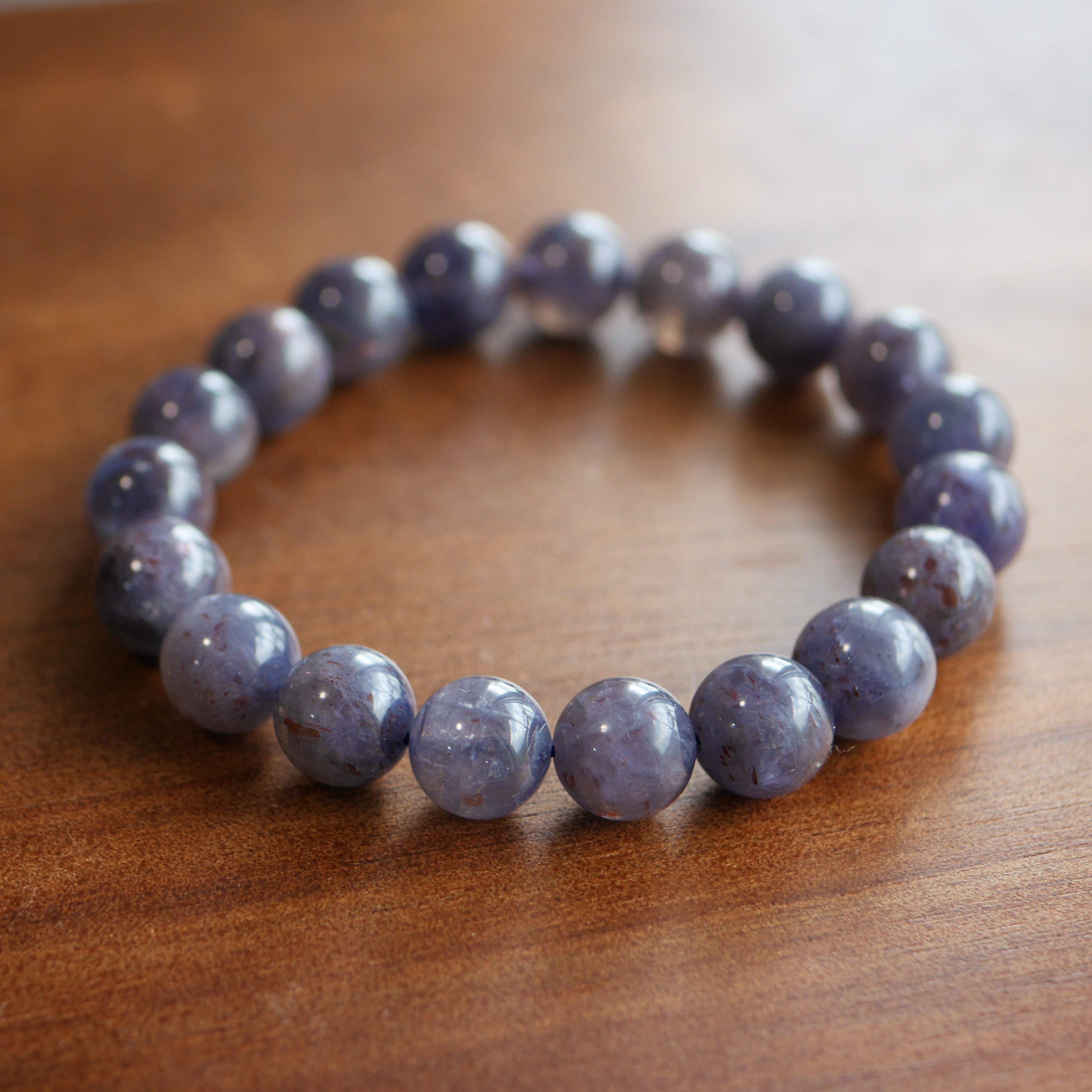 レア☆ブレスレット☆ブラッドショットアイオライト（10mm）220728