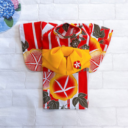 犬の袴✨犬用本格袴セット 金襴西陣織 黒×金 扇柄 犬服 ペット服