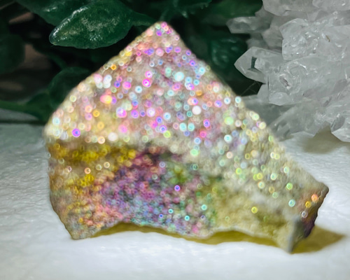 ロシア ボルガ川産 レインボー パイライト 黄鉄鉱 原石 ラフストーン