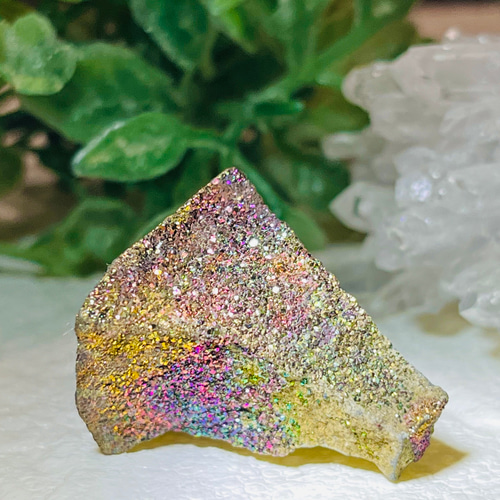 ロシア ボルガ川産 レインボー パイライト 黄鉄鉱 原石 ラフストーン