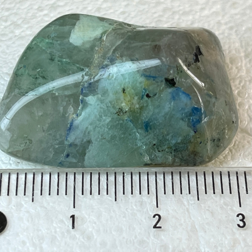 アズライトサン　アジュライトサン　藍銅鉱　レア　希少　原石　パワーストーン　天然 アズライト 藍銅鉱 | 深みのある青に緑が混じった美石