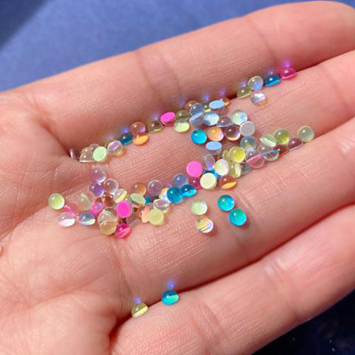 ガラス カボション ミニ 半球 封入 ネイル パーツ レジン ミックス 2g