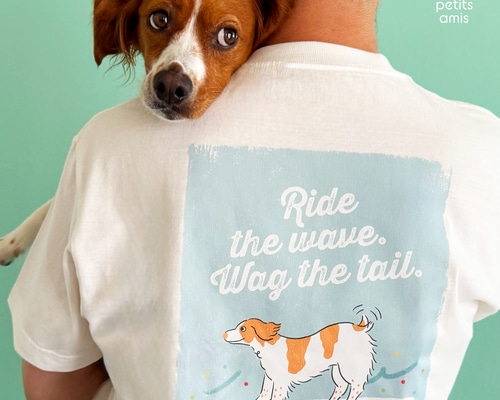 犬Tシャツ｜選べる犬種｜アートポスターデザイン版｜厚手ユニセックスT