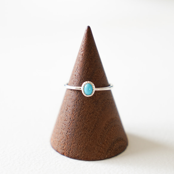 Turquoise RING/ SV925 ≪送料無料≫ ターコイズ 天然石 12枚目の画像