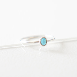 Turquoise RING/ SV925 ≪送料無料≫ ターコイズ 天然石 8枚目の画像