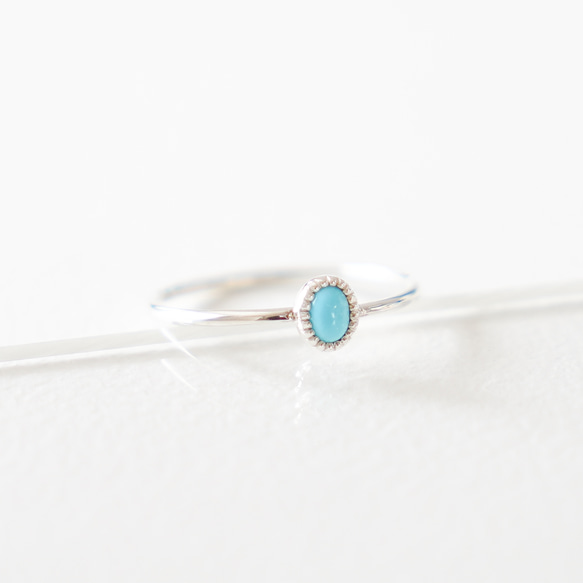 Turquoise RING/ SV925 ≪送料無料≫ ターコイズ 天然石 8枚目の画像