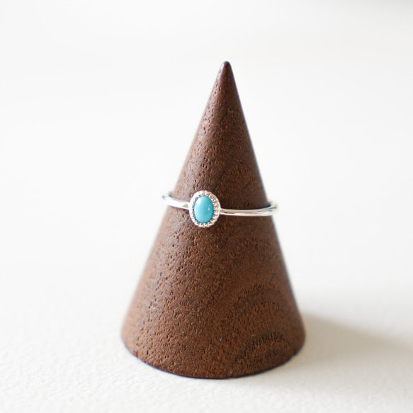 Turquoise RING/ SV925 ≪送料無料≫ ターコイズ 天然石 13枚目の画像