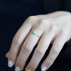 Turquoise RING/ SV925 ≪送料無料≫ ターコイズ 天然石 7枚目の画像