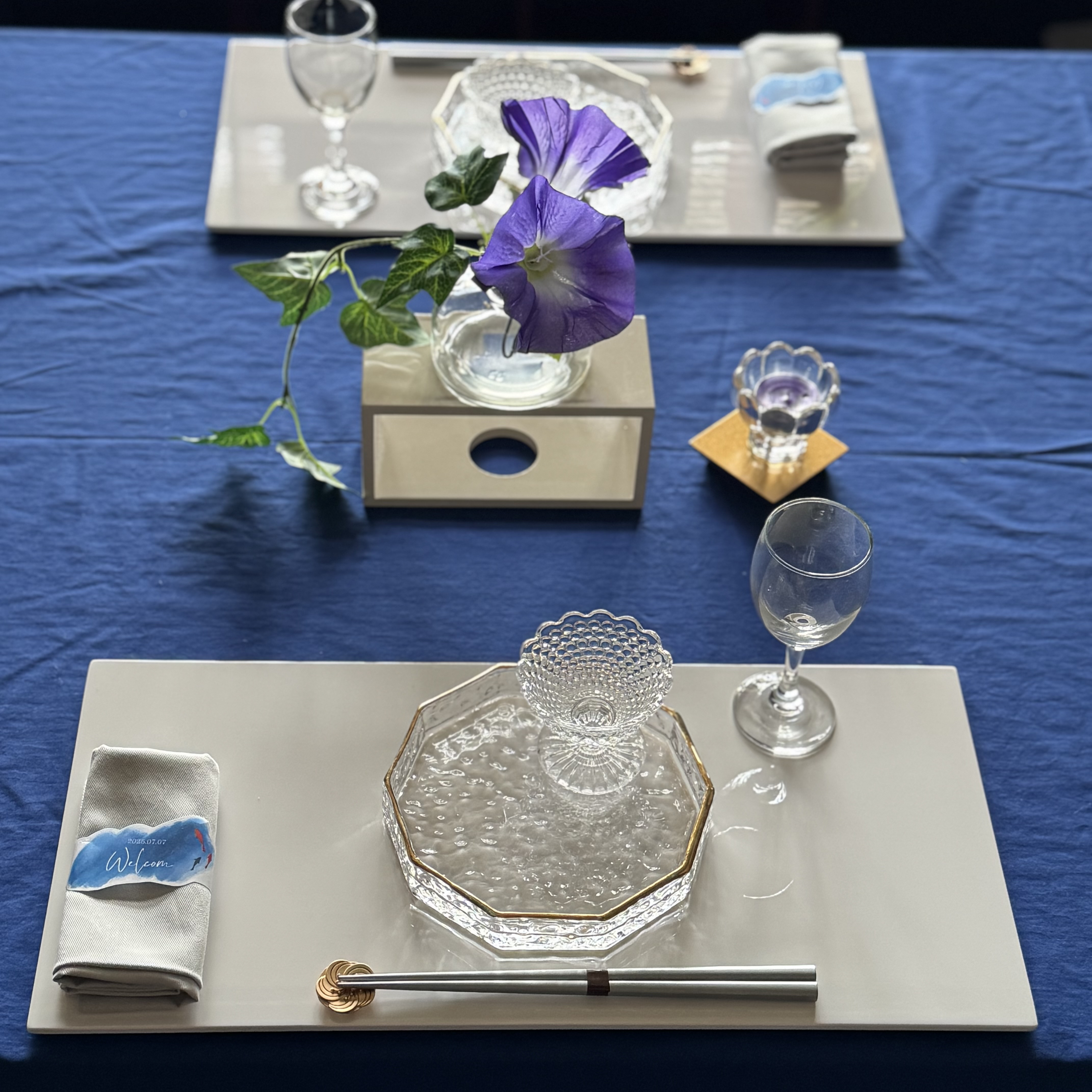 【数量限定】2枚セット長方形 ランチョンマット 純白 折敷 テーブルコーディネート