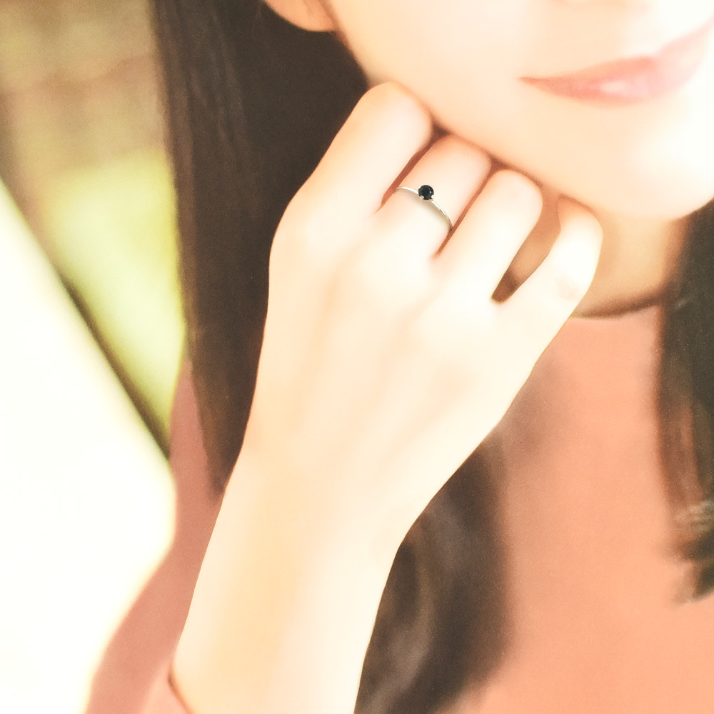 サファイア リング SV925 シルバー CJ085CIBSN