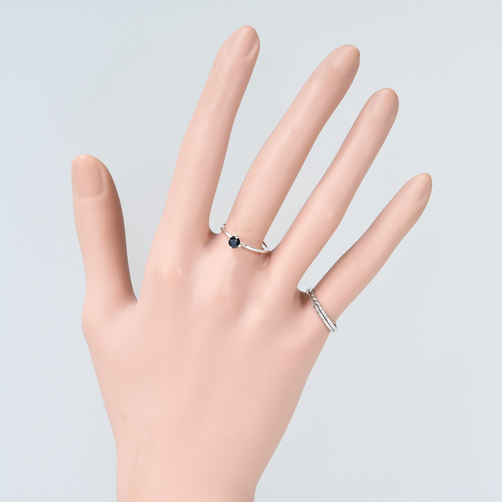 サファイア リング SV925 シルバー CJ085CIBSN