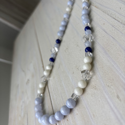 白サンゴデザインネックレス.夏のワンピースやTシャツと合わせて♪ 11枚目の画像