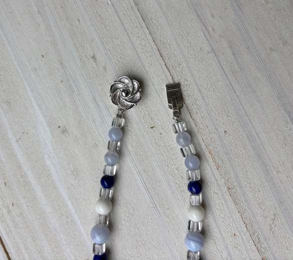 白サンゴデザインネックレス.夏のワンピースやTシャツと合わせて♪ 12枚目の画像