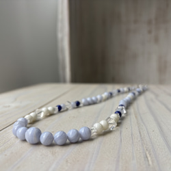 白サンゴデザインネックレス.夏のワンピースやTシャツと合わせて♪ 9枚目の画像