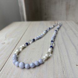 白サンゴデザインネックレス.夏のワンピースやTシャツと合わせて♪ 14枚目の画像