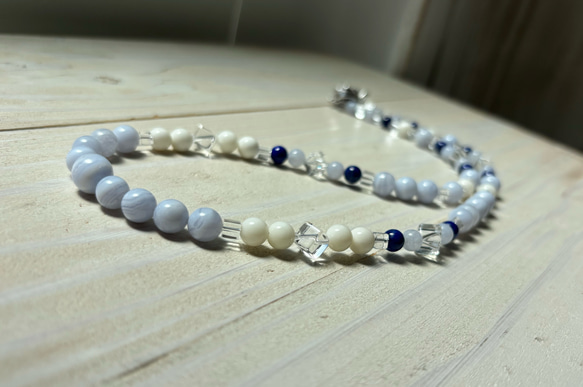 白サンゴデザインネックレス.夏のワンピースやTシャツと合わせて♪ 19枚目の画像