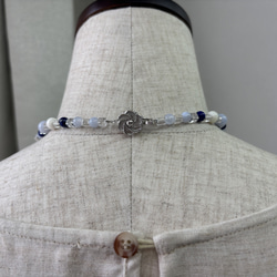 白サンゴデザインネックレス.夏のワンピースやTシャツと合わせて♪ 4枚目の画像