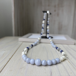 白サンゴデザインネックレス.夏のワンピースやTシャツと合わせて♪ 8枚目の画像