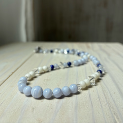 白サンゴデザインネックレス.夏のワンピースやTシャツと合わせて♪ 18枚目の画像