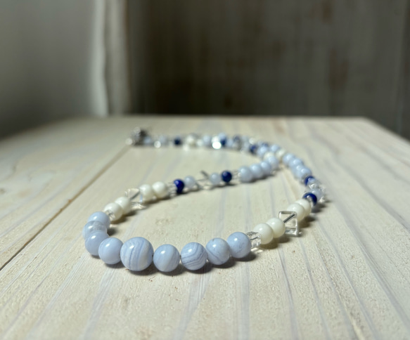 白サンゴデザインネックレス.夏のワンピースやTシャツと合わせて♪ 18枚目の画像